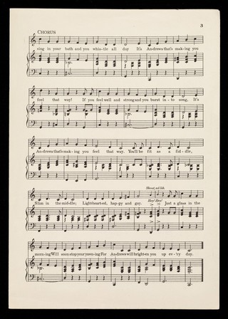 Andrews theme song / sung by Albert Whelan.