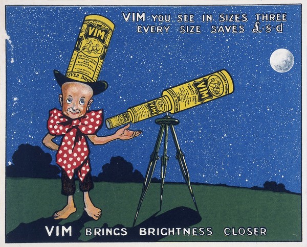 Vim you see in sizes three, every size saves L.s.d / Lever Brothers Limited.