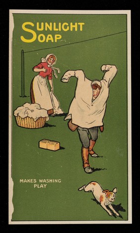 Sunlight Soap makes washing play / Lever Brothers Limited.