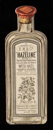 The "Hazeline" brand of the active principles distilled from the bark of witch hazel, hamamelis virginiana... / Burroughs Wellcome and Co.