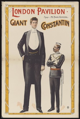 London Pavilion : Giant Constantin : manager, Mr. Frank Glenister.