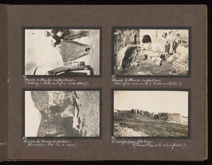 Smallpox epidemic, Palestine. Photograph album, ca. 1922.