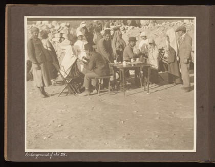 Smallpox epidemic, Palestine. Photograph album, ca. 1922.