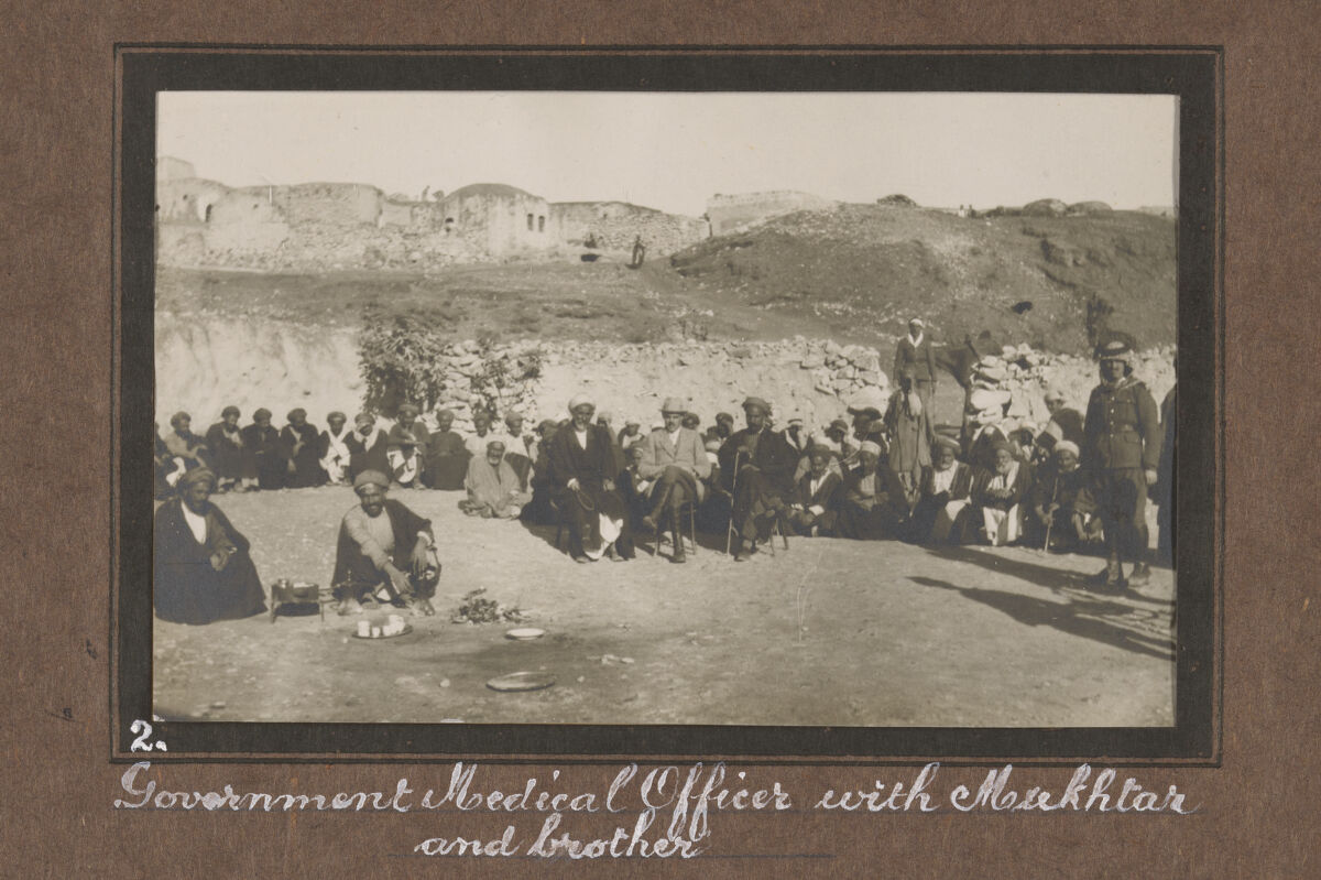 Smallpox epidemic, Palestine. Photograph album, ca. 1922.