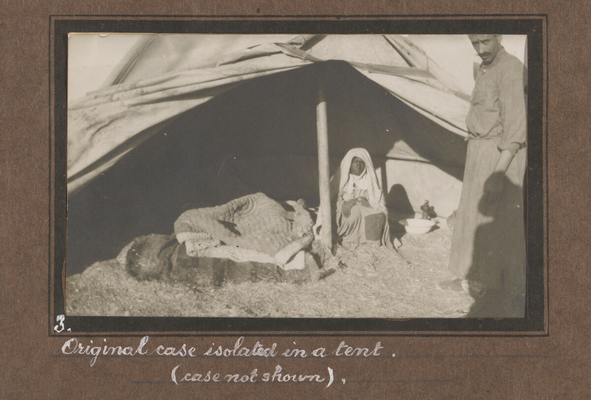Smallpox epidemic, Palestine. Photograph album, ca. 1922.