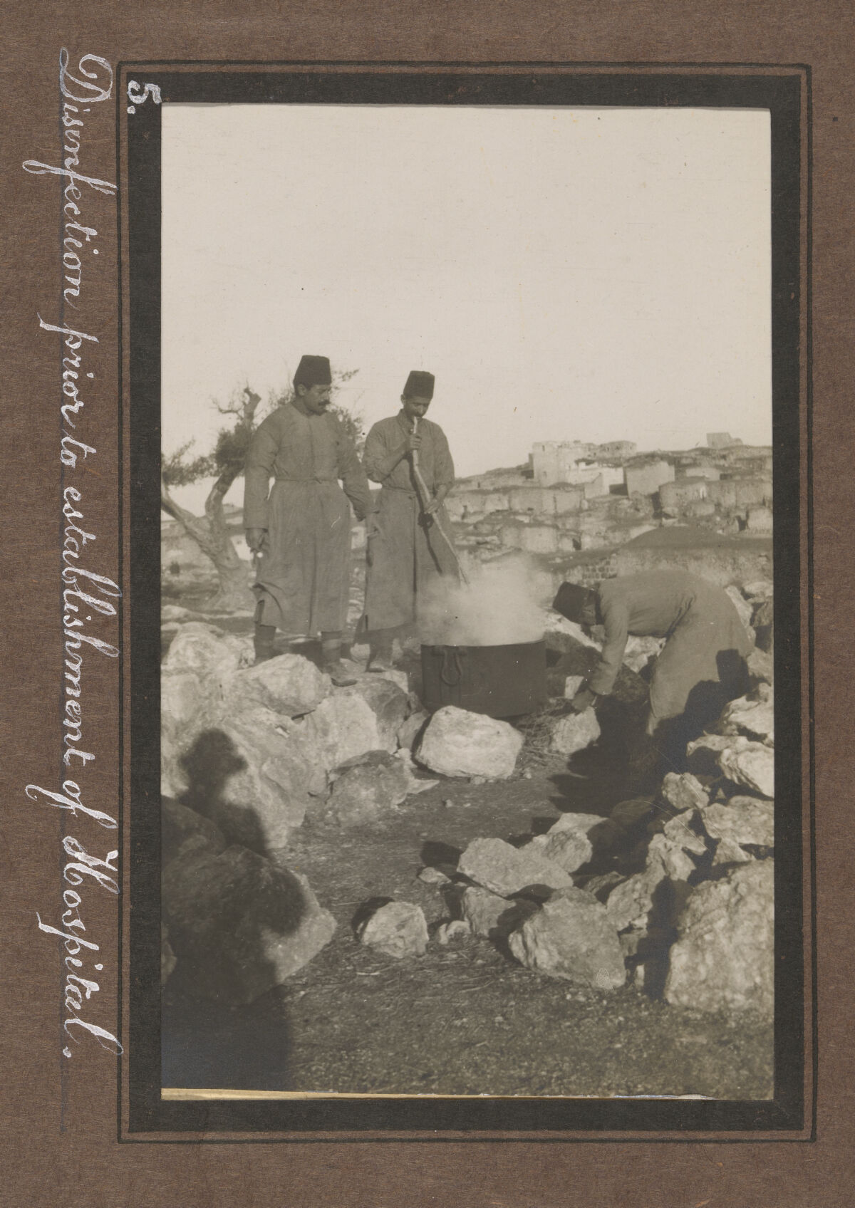 Smallpox epidemic, Palestine. Photograph album, ca. 1922.