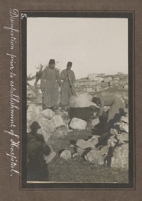 Smallpox epidemic, Palestine. Photograph album, ca. 1922.