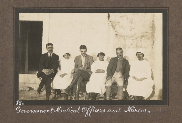 Smallpox epidemic, Palestine. Photograph album, ca. 1922.