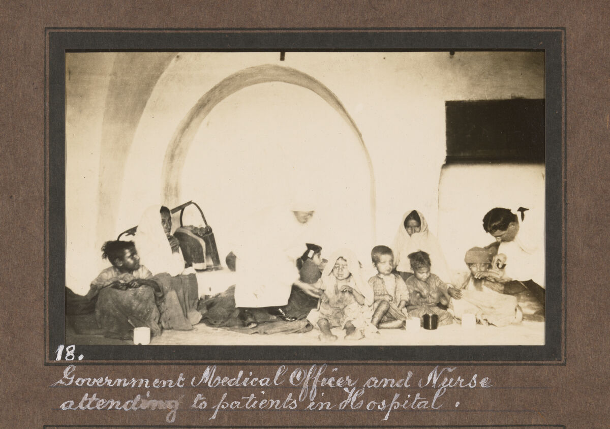 Smallpox epidemic, Palestine. Photograph album, ca. 1922.