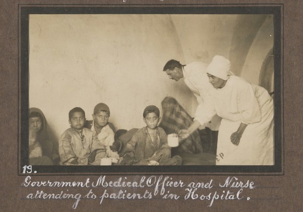 Smallpox epidemic, Palestine. Photograph album, ca. 1922.