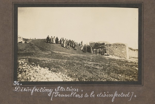 Smallpox epidemic, Palestine. Photograph album, ca. 1922.