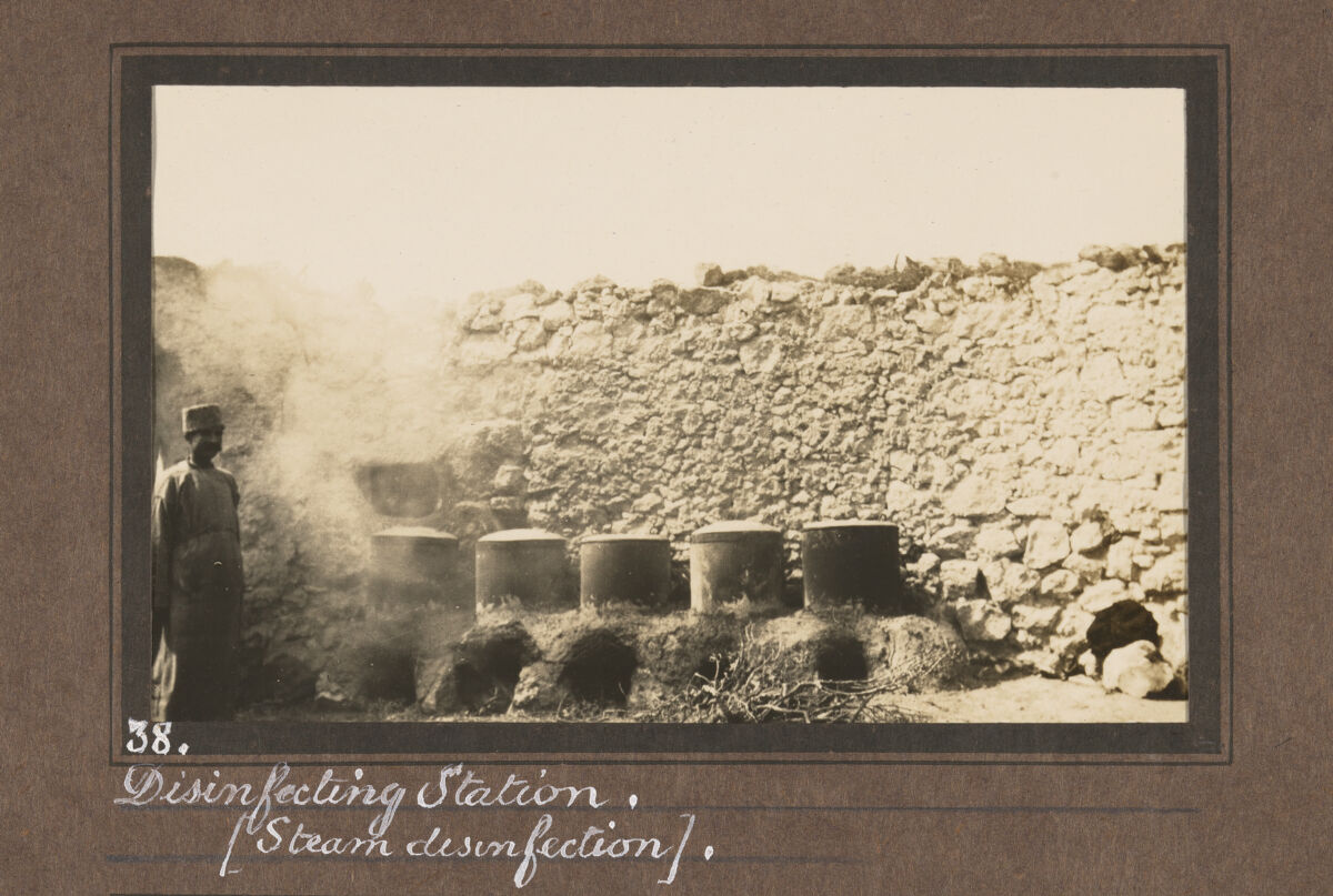 Smallpox epidemic, Palestine. Photograph album, ca. 1922.