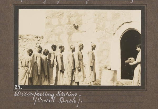 Smallpox epidemic, Palestine. Photograph album, ca. 1922.