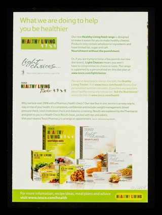 How to eat a balanced diet / Tesco.
