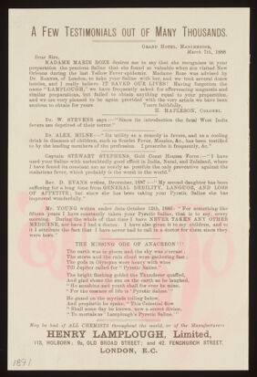 Wampole's Preparation : tonic and stimulant for all ages / Leon P. DuPlessis.