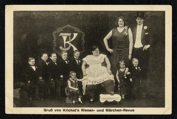 Gruss von Krichel's Riesen- und Märchen-Revue.