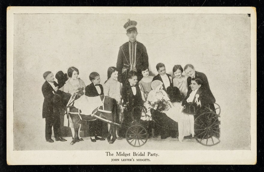 The midget bridal party : John Lester's Midgets.