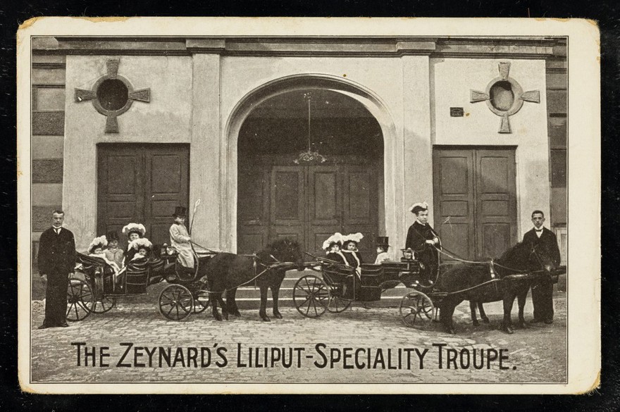 The Zeynard's Liliput-Speciality Troupe : [horse-drawn carriages].