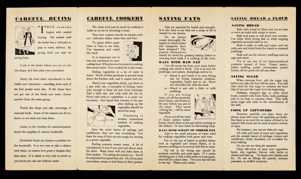 Our food today. 2, Wise housekeeping in war-time / [Ministry of Food].