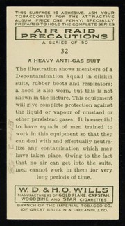 A heavy anti-gas suit / W.D. & H.O. Wills.