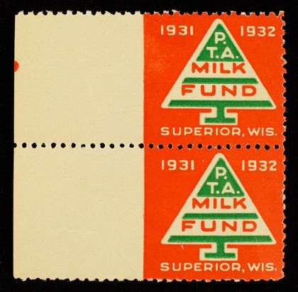 1931, 1932 P.T.A. Milk Fund, Superior Wis.