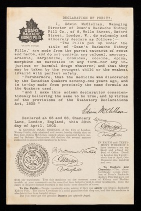 "They are for mother" : Doan's Backache Kidney Pills Co.'s specific for kidney complaints / Doan's Backache Kidney Pill Co.