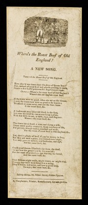 Where's the roast beef of old England? : a new song : tune- O the roast beef of old England.