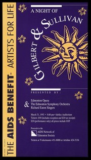 The sun with stars representing an advertisement for a Gilbert and Sullivan evening presented by Edmonton Opera and The Edmonton Symphony Orchestra Richard Eaton Singers on March 31 1993; produced by Halkier and Dutton Design for the AIDS Network of Edmonton Society. Colour lithograph.