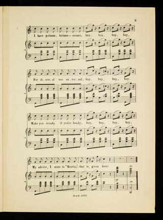 The quack's song / written by F.C. Burnand ; music by W. Meyer Lutz ; sung ... by Edward Terry in F.C. Burnand's extravaganza "Camaralzaman.".
