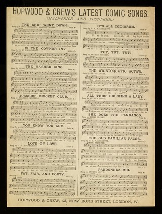 The quack's song / written by F.C. Burnand ; music by W. Meyer Lutz ; sung ... by Edward Terry in F.C. Burnand's extravaganza "Camaralzaman.".