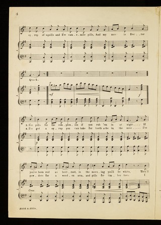 Anybody ill? : (I'm Doctor Quack) : the popular humorous song / music by Alfred Lee ; sung by Alf. Walker.