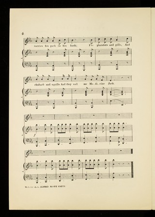 Medicine Jack : serio comic song / written & composed by Alfred Scott Gatty.