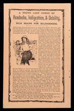 A gentleman of leisure says : after a heavy dinner at the club I always take a Bile Bean : Bile Beans for biliousness / The Bile Bean Manufacturing Co.