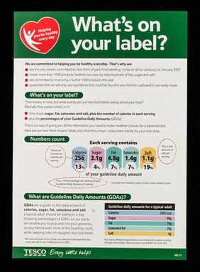 Supermarkets : Some tell you what to eat. We'd rather let you decide. See, we like to label our food. not our customers / Tesco.