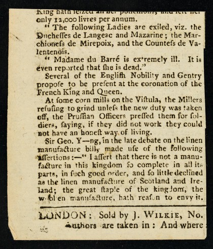 Horseballs / prepared and sold by William Radley.