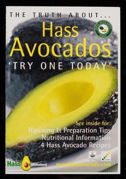The truth about... Hass avocados : #try one today'.