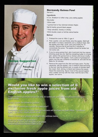 Flavour of the month : fresh apples / Restaurant Associates.