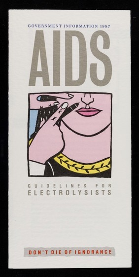 AIDS : guidelines for electrolysists : don't die of ignorance / prepared by the Department of Health and Social Security and the Central Office of Information.