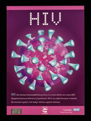 HIV : HIV, the Human Immunodeficiency Virus, is a virus which can cause AIDS ... / Camden & Islington Gay Men's Team ; illustration by Mark Blann.