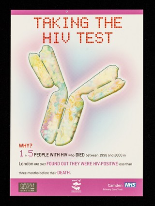 Taking the HIV test : why? / Camden & Islington Gay Men's Team ; illustration by Mark Blann.