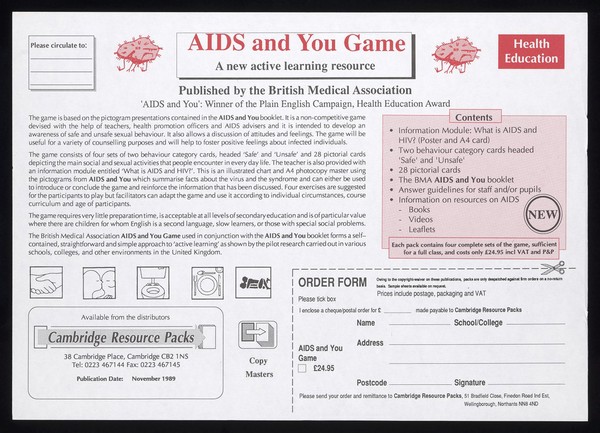 AIDS and you game / British Medical Association.