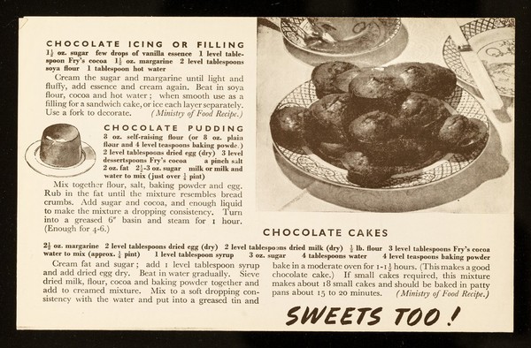 Chocolate dishes with Fry's real chocolate flavour / J.S. Fry & Sons Ltd.