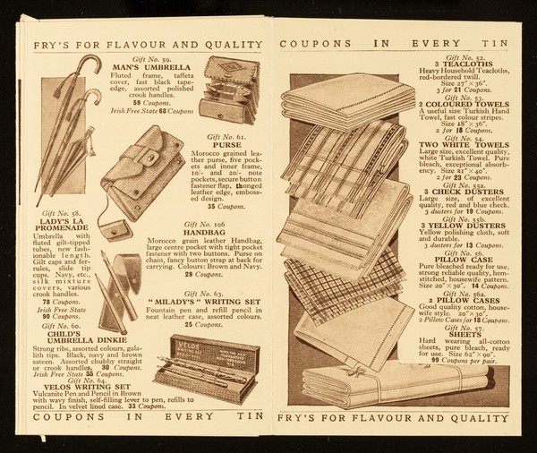 Fry's cocoa gifts : list no. 3 / J.S. Fry & Sons Ltd.