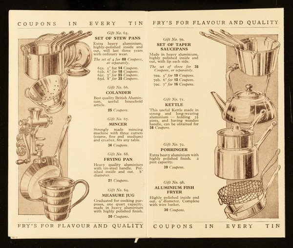 Fry's cocoa gifts : list no. 3 / J.S. Fry & Sons Ltd.