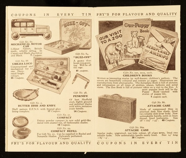 Fry's cocoa gifts : list no. 3 / J.S. Fry & Sons Ltd.