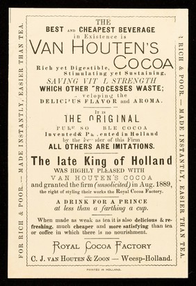 Van Houten's cocoa : best and goes farthest... : Bumble / C.J. van Houten & Zoon.