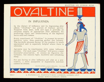 Ovaltine in influenza / A. Wander Ltd.