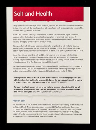 Consensus Action on Salt and Health / CASH.