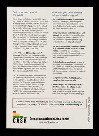 Consensus Action on Salt and Health / CASH.