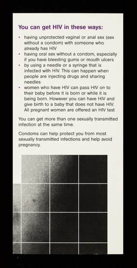 You need to know all about HIV : information and advice / NHS, Health First.
